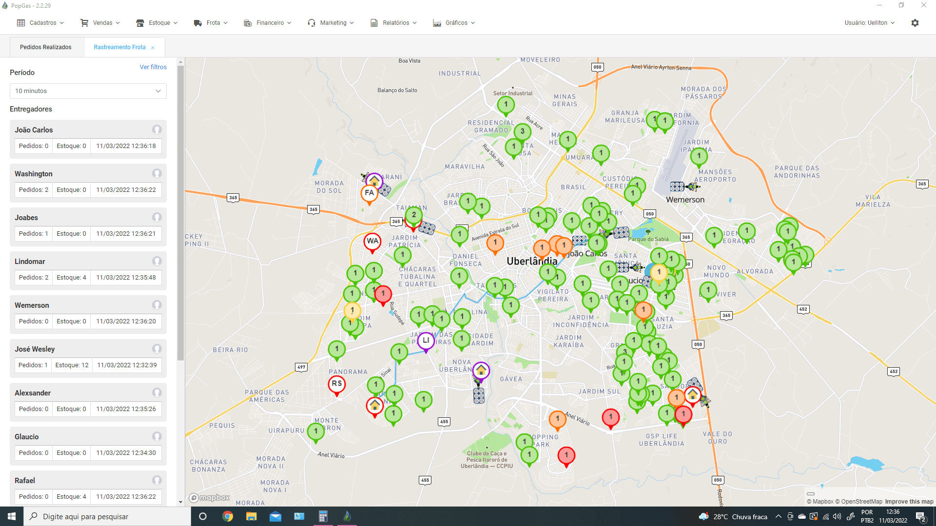 Distribuição de rota com IA